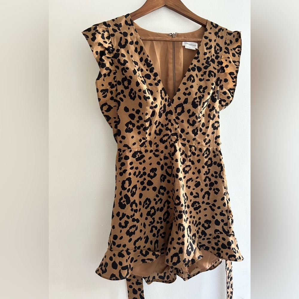 Lovers & Friends Jill Romper size small. Leopard print, Wore only once